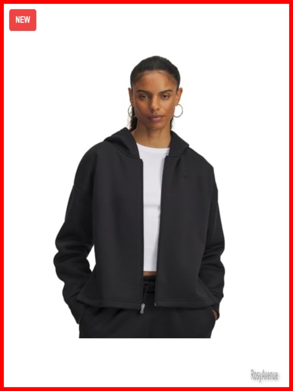Fleece Full Zip Jacket Lightweight Warm Stretchy Activewear